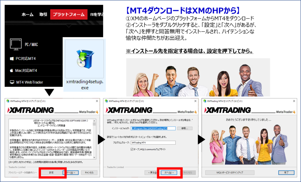 MT4ダウンロードとインストール